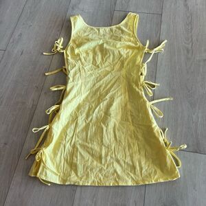 Solai Cotton Tie Mini Dress size s